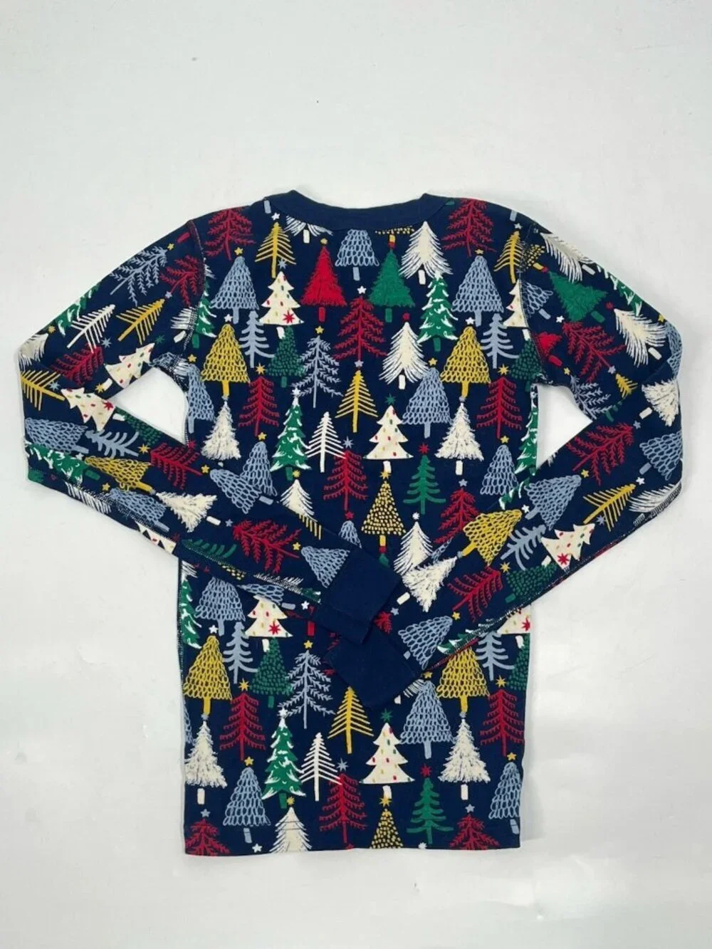 Hanna Andersson Blue Winter Pajama Set Sz Youth 14 Navy Blue Organic Cotton